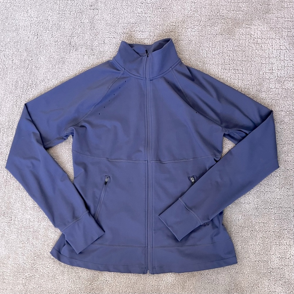 Zella Performance Jacket in Grey Stone Size L Large - Picture 3 of 10
